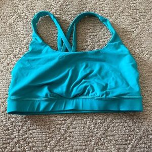 Lululemon energy bra size 6 turquoise